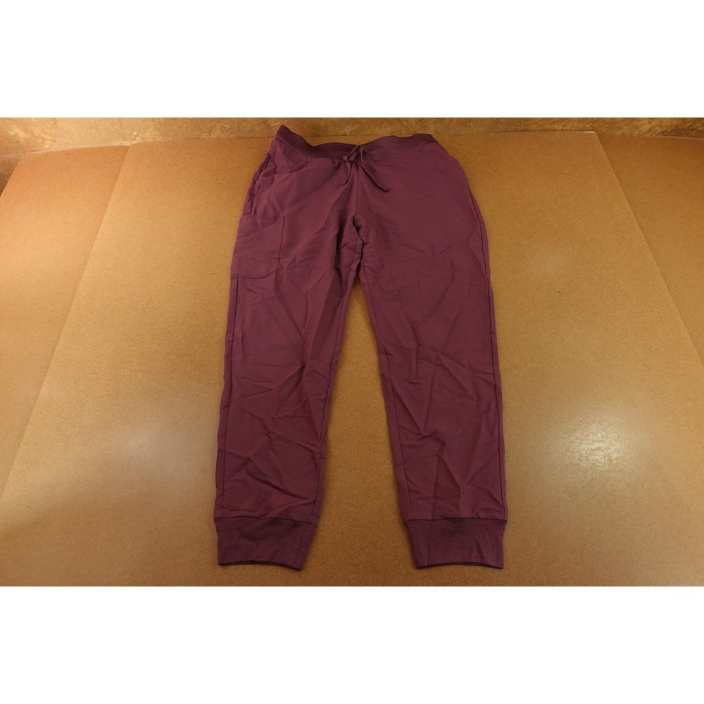 Mandala‎ Womens Large Bordeaux Equa-Tek High Waist Jogger Pants Inseam-27 in NWT